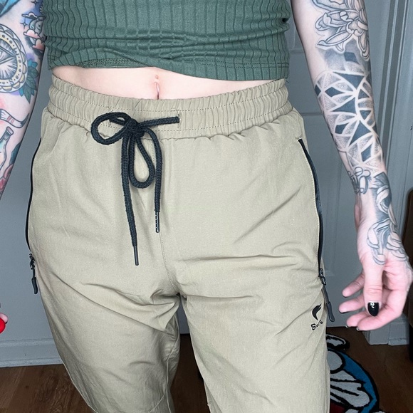 Tan track jogger pants - Picture 6 of 7